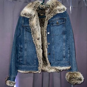 FABIO Faux Denim Jacket